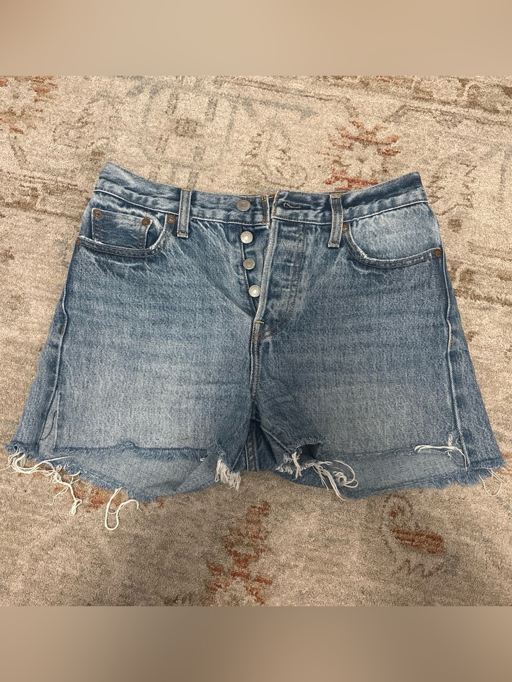 Levi’s High-Rise Blue Denim Women’s Shorts